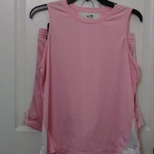 Women’s Pink Champion Mesh Short and Cam Set Size Medium  2 PC.
